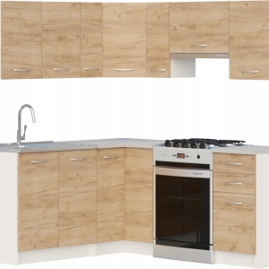 Zestaw mebli kuchennych Nicea Narożne Dąb Craft UA